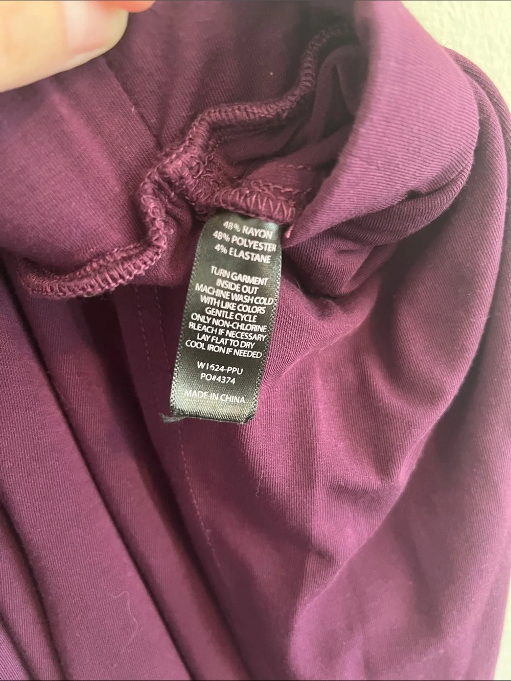 Betabrand Plum Wide-Leg Draped Palazzo Pants